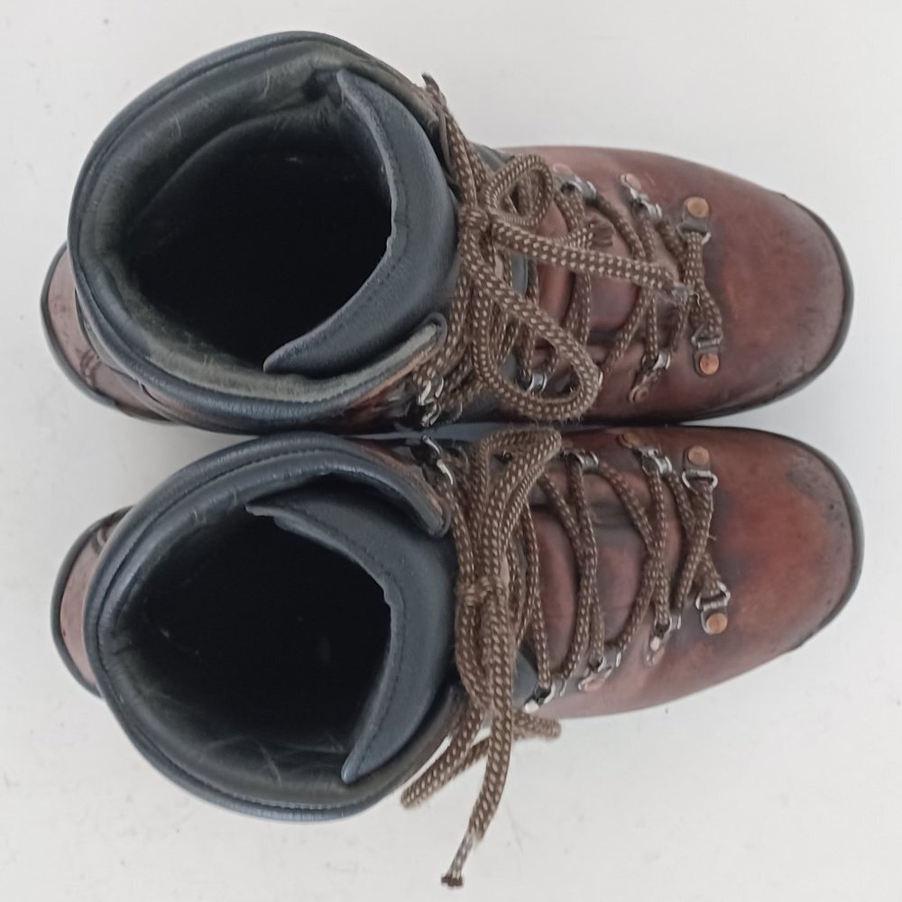 🌄 Vintage Scarpa Italian Made Stiff Leather Hiking Boots Size 39.5 🌄 - Picture 7 of 15